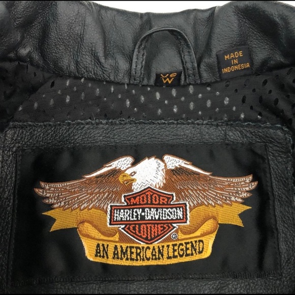 🏍 💯% AUTHENTIC-HARLEY DAVIDSON LEATHER JACKET                 🏍 NEW CONDITION - Picture 4 of 11